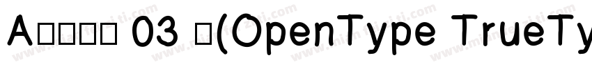 A思源黑体 03 中(OpenType TrueType)(Versi字体转换